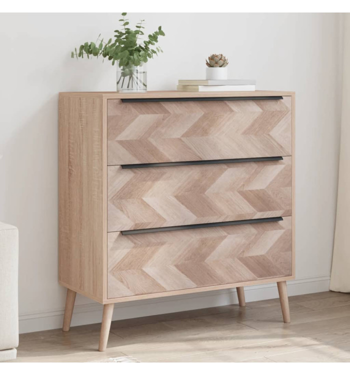 Finori Commode Lusk 03A chêne sonoma 80x38,5x87 cm | Mobilier & Déco