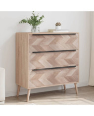 Finori Commode Lusk 03A chêne sonoma 80x38,5x87 cm | Mobilier & Déco