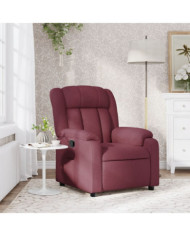 Fauteuil inclinable Rouge bordeaux Tissu | Mobilier & Déco