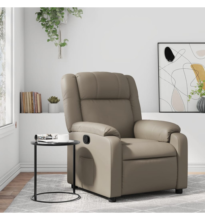 Fauteuil inclinable Cappuccino Similicuir | Mobilier & Déco