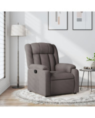 Fauteuil inclinable Taupe Tissu | Mobilier & Déco