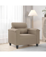 Chaise de canapé Taupe 60 cm Tissu microfibre | Mobilier & Déco