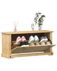 Armoire à chaussures Corona 99x32x47 cm bois de pin massif | Mobilier & Déco