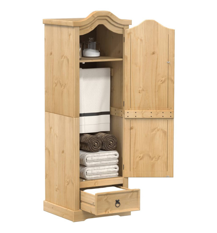 Garde-robe Corona 55x52x170 cm bois de pin massif | Mobilier & Déco