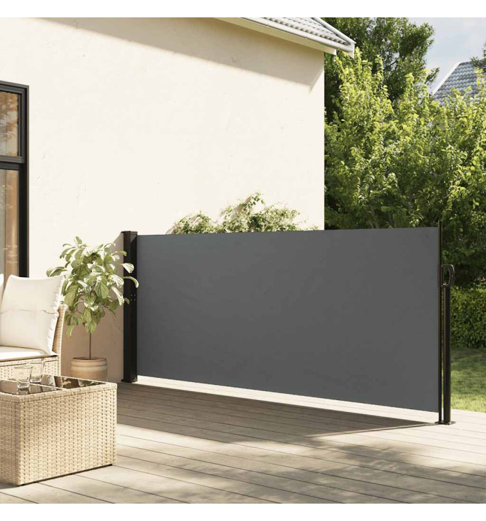 Auvent latéral rétractable anthracite 140x500 cm | Mobilier & Déco