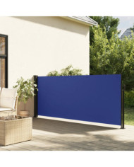 Auvent latéral rétractable bleu 140x500 cm | Mobilier & Déco
