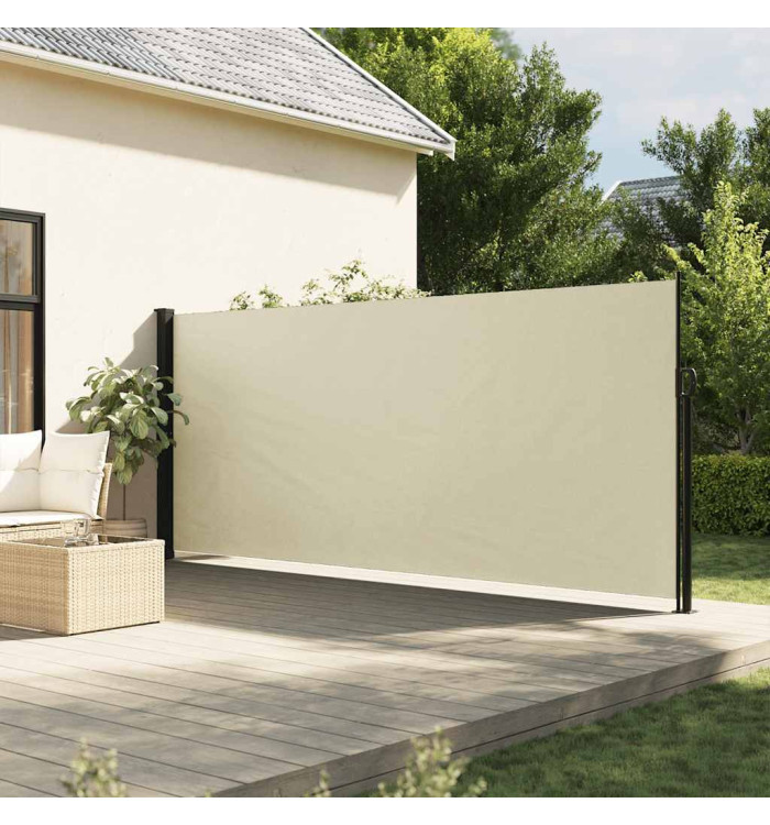 Auvent latéral rétractable crème 160x300 cm | Mobilier & Déco