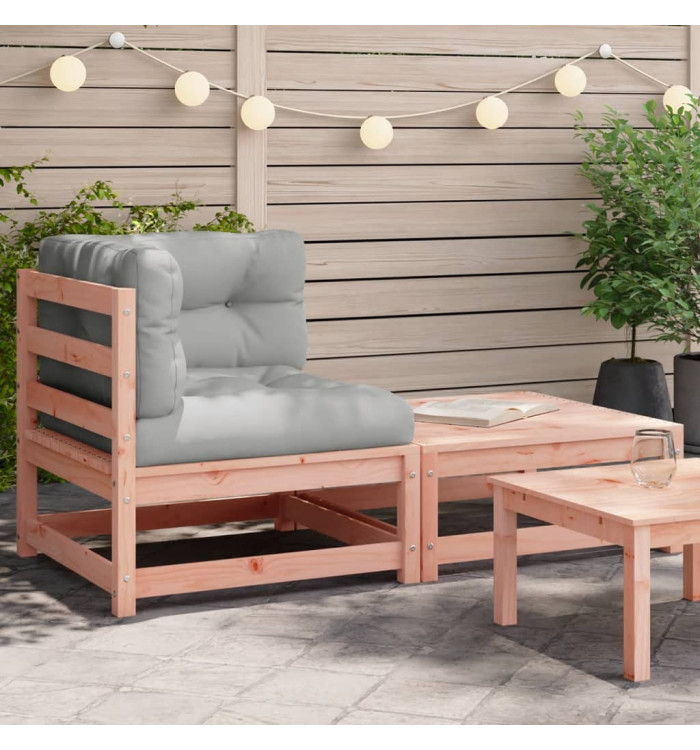 Canapé d'angle de jardin avec coussins et repose-pieds | Mobilier & Déco