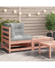 Canapé d'angle de jardin avec coussins et repose-pieds | Mobilier & Déco
