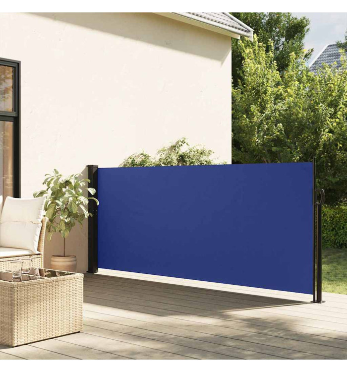 Auvent latéral rétractable bleu 117x300 cm | Mobilier & Déco