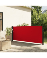 Auvent latéral rétractable rouge 120x500 cm | Mobilier & Déco
