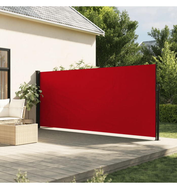 Auvent latéral rétractable rouge 160x300 cm | Mobilier & Déco