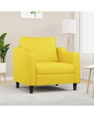 Fauteuil Jaune clair 60 cm Tissu | Mobilier & Déco