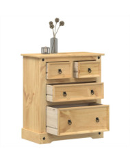 Commode Corona 80x43x91 cm bois massif de pin | Mobilier & Déco