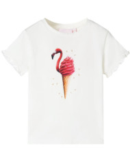 T-shirt enfants rose écru 104 | Mobilier & Déco