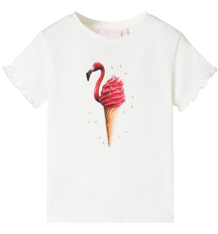 T-shirt enfants rose écru 92 | Mobilier & Déco