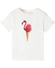 T-shirt enfants rose écru 92 | Mobilier & Déco