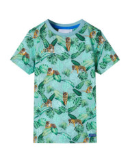 T-shirt pour enfants mélange vert clair 128 | Mobilier & Déco