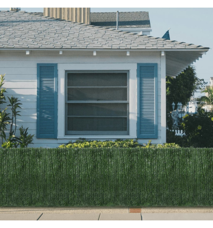 Clôture en gazon artificiel vert 1x5 m | Mobilier & Déco