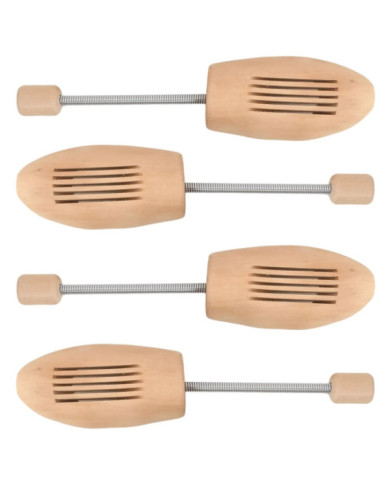 Embauchoirs 2 paires EU 43-46 bois massif lotus | Mobilier & Déco