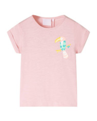 T-shirt pour enfants rose clair 128 | Mobilier & Déco
