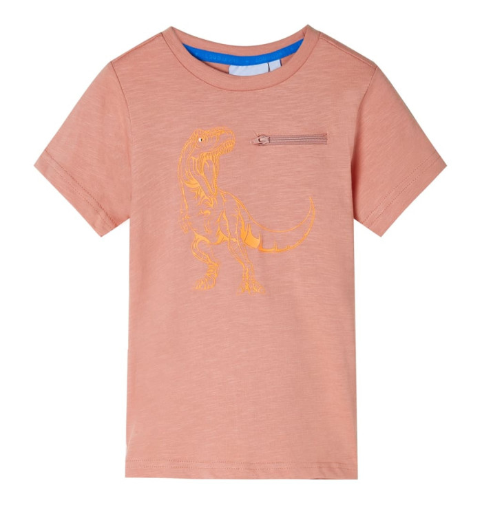 T-shirt enfants à manches courtes orange clair 92 | Mobilier & Déco