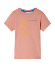 T-shirt enfants à manches courtes orange clair 92 | Mobilier & Déco