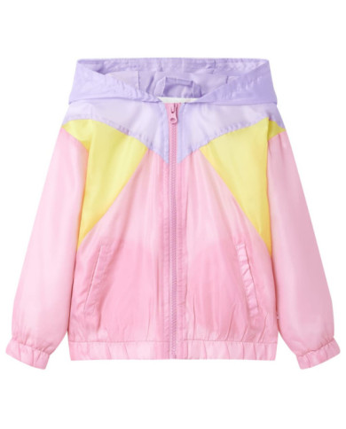 Veste à capuche avec fermeture éclair pour enfants multicolore 116 | Mobilier & Déco