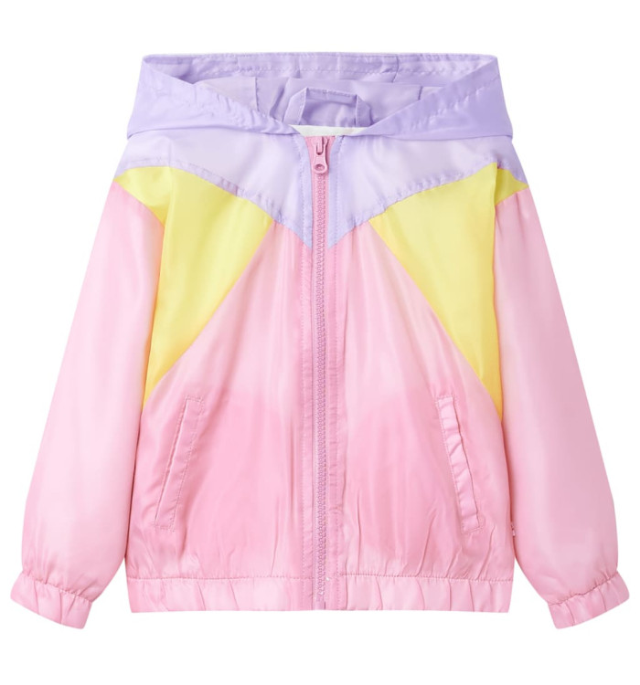 Veste à capuche avec fermeture éclair pour enfants multicolore 116 | Mobilier & Déco