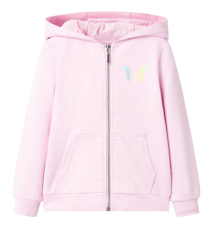 Sweat à capuche pour enfants rose clair 92 | Mobilier & Déco
