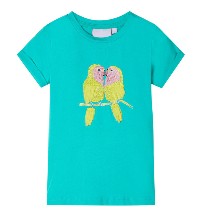 T-shirt pour enfants menthe 140 | Mobilier & Déco