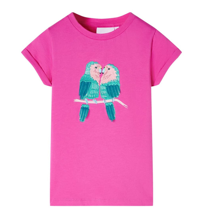 T-shirt pour enfants rose foncé 104 | Mobilier & Déco