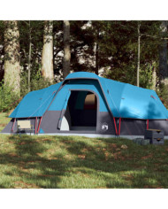 Tente à dôme 11 personnes bleu imperméable | Mobilier & Déco