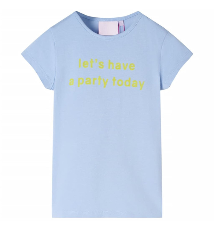 T-shirt pour enfants bleu clair 116 | Mobilier & Déco