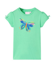 T-shirt pour enfants vert clair 116 | Mobilier & Déco