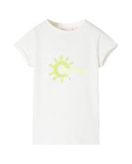 T-shirt pour enfants écru 116 | Mobilier & Déco