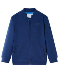 Sweatshirt pour enfants avec fermeture éclair bleu marine 128 | Mobilier & Déco