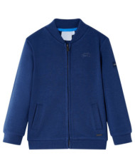 Sweatshirt pour enfants avec fermeture éclair bleu marine 104 | Mobilier & Déco