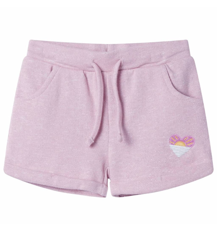 Short pour enfants avec cordon de serrage lilas mélangé 128 | Mobilier & Déco