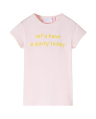 T-shirt pour enfants rose pâle 104 | Mobilier & Déco