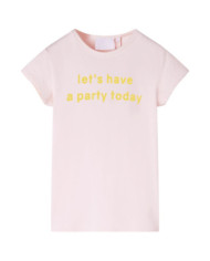 T-shirt pour enfants rose pâle 128 | Mobilier & Déco