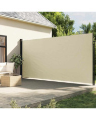 Auvent latéral rétractable crème 220x500 cm | Mobilier & Déco