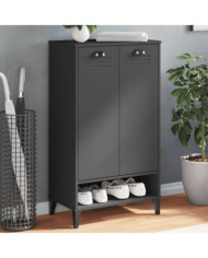 Armoire à chaussures VIKEN gris anthracite bois d'ingénierie | Mobilier & Déco