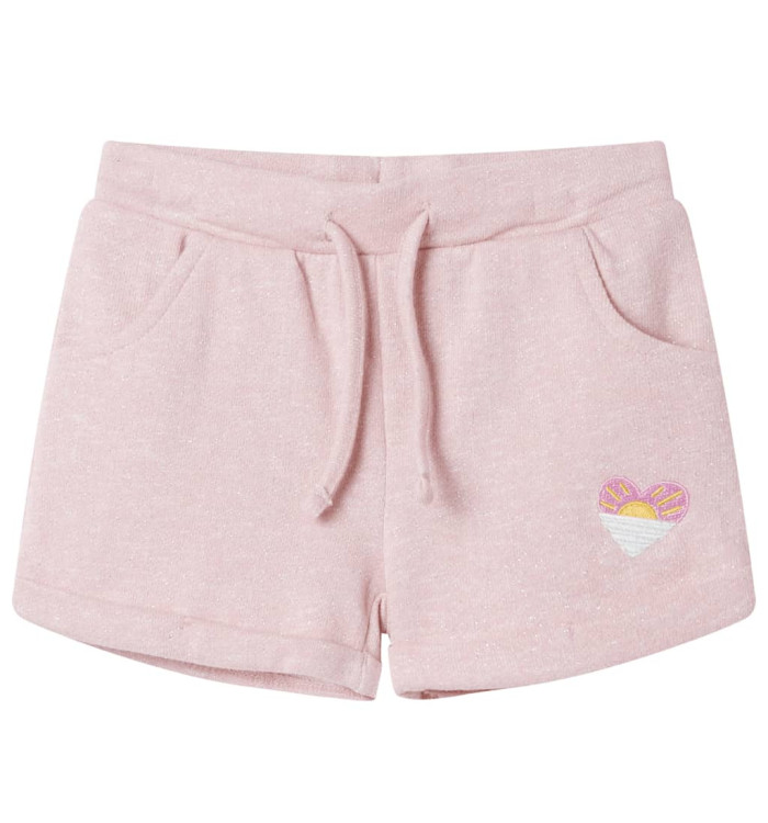 Short pour enfants avec cordon de serrage rose clair mélangé 116 | Mobilier & Déco