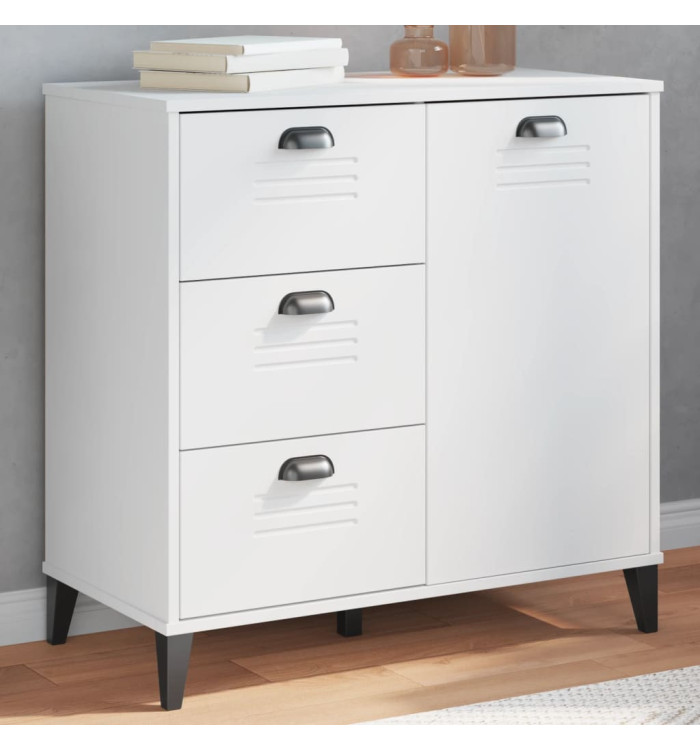 Buffet VIKEN blanc 80x40x80 cm bois d'ingénierie | Mobilier & Déco