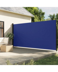 Auvent latéral rétractable bleu 220x600 cm | Mobilier & Déco