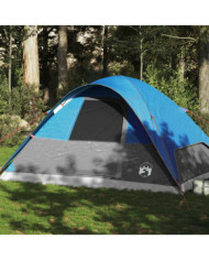 Tente familiale à dôme 6 personnes bleu imperméable | Mobilier & Déco