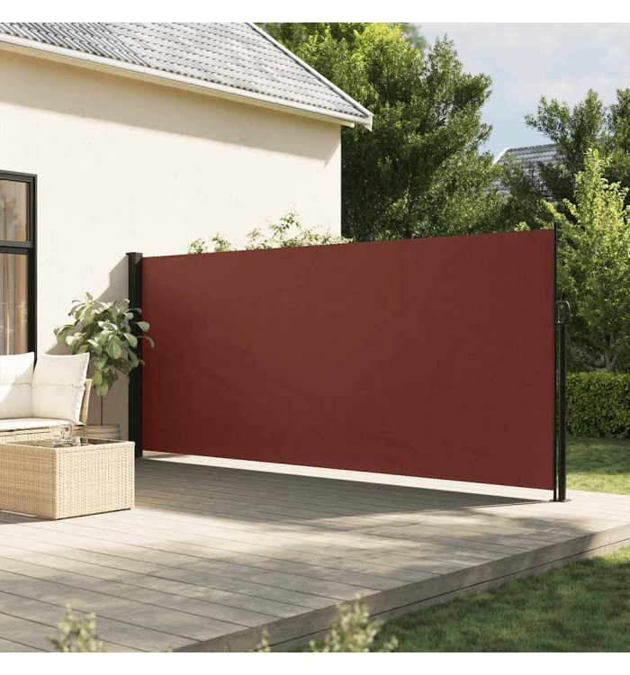 Auvent latéral rétractable marron 180x600 cm | Mobilier & Déco