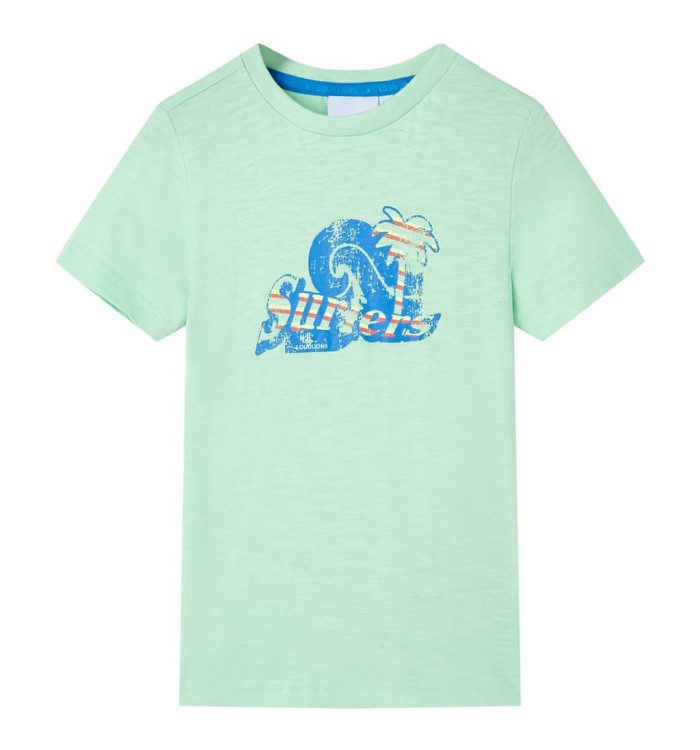 T-shirt pour enfants vert clair 116 | Mobilier & Déco