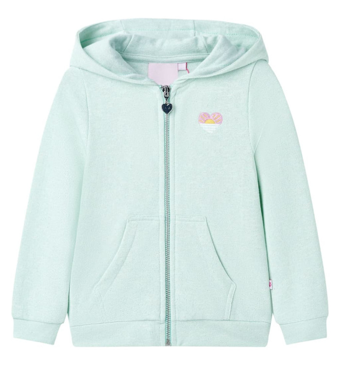 Sweatshirt à capuche avec fermeture éclair pour enfants 116 | Mobilier & Déco